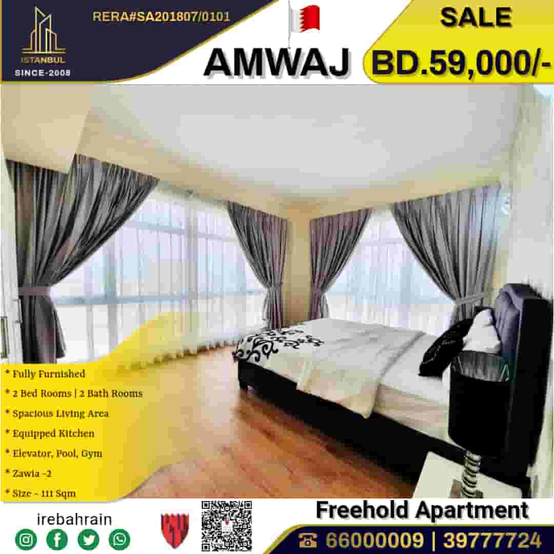 For sale a luxurious fully furnished apartment in the islands of Amouage